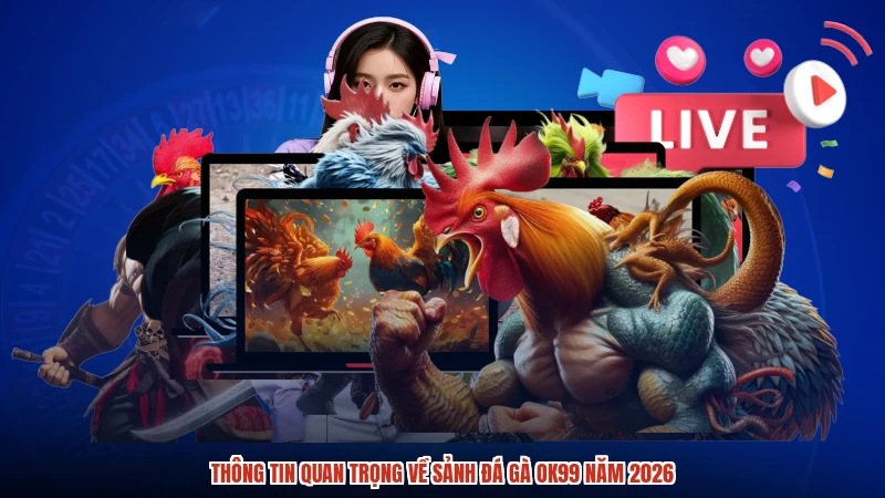 Thông tin quan trọng về sảnh đá gà OK99 năm 2026